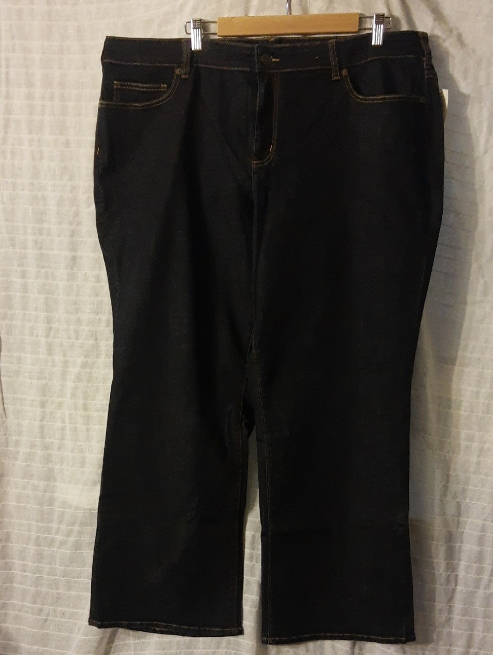 Lands' End Black Straight-Leg Women's Jeans